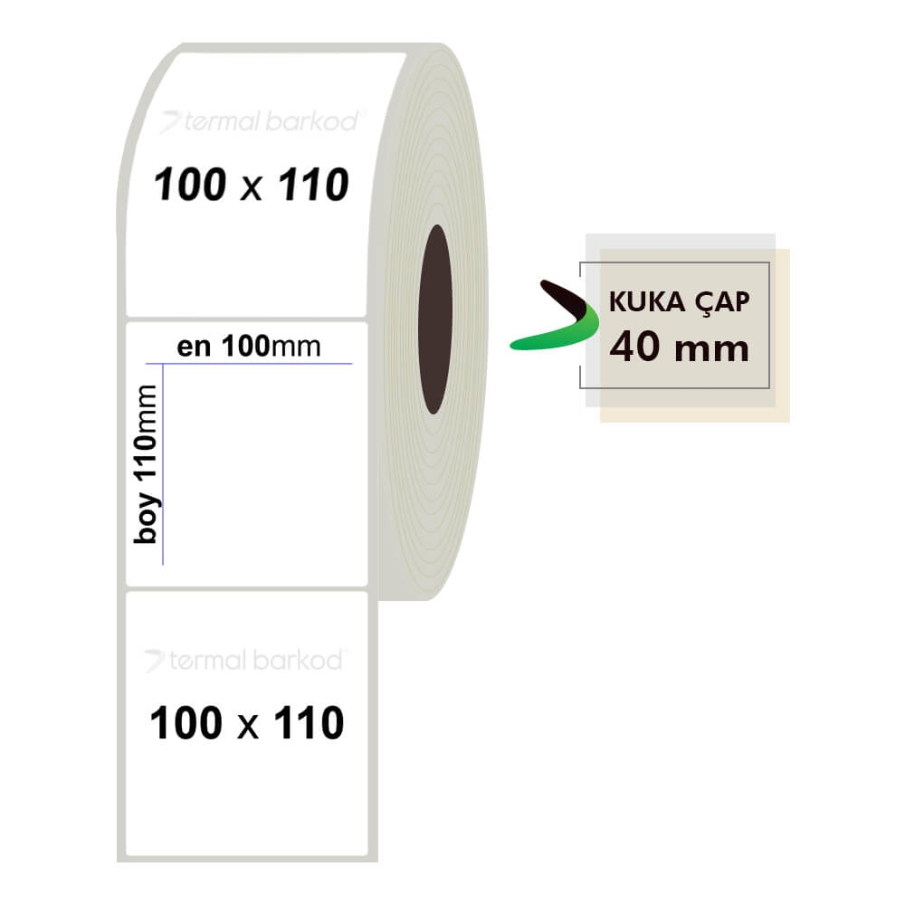 100mm x 110mm Fastyre Etiket