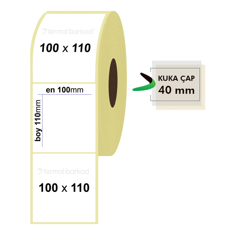 100mm x 110mm Termal Etiket
