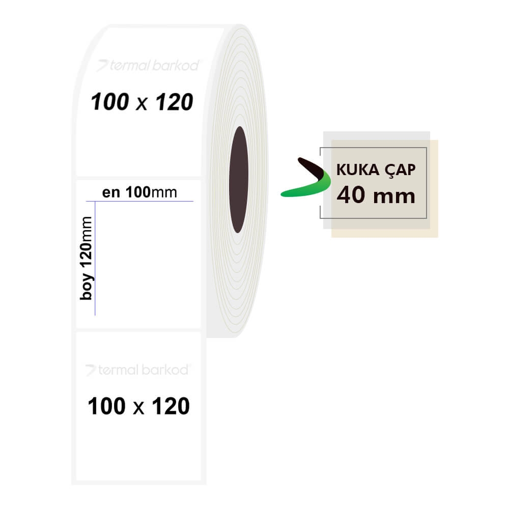 100mm x 120mm PP Şeffaf Etiket