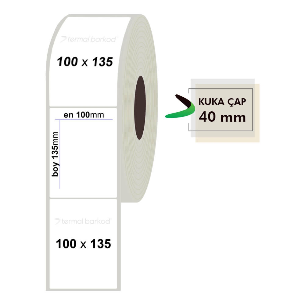 100mm x 135mm Fastyre Etiket