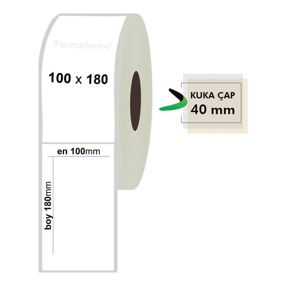 100mm x 180mm Fastyre Etiket