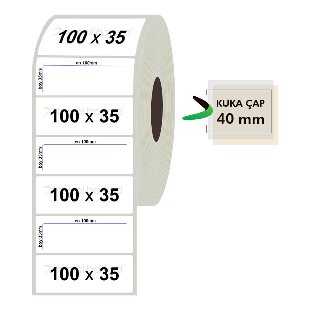 100mm x 35mm Fastyre Etiket