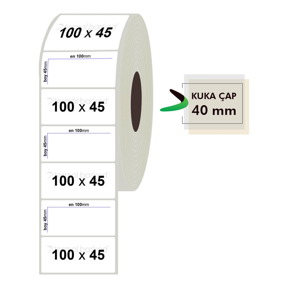 100mm x 45mm Fastyre Etiket