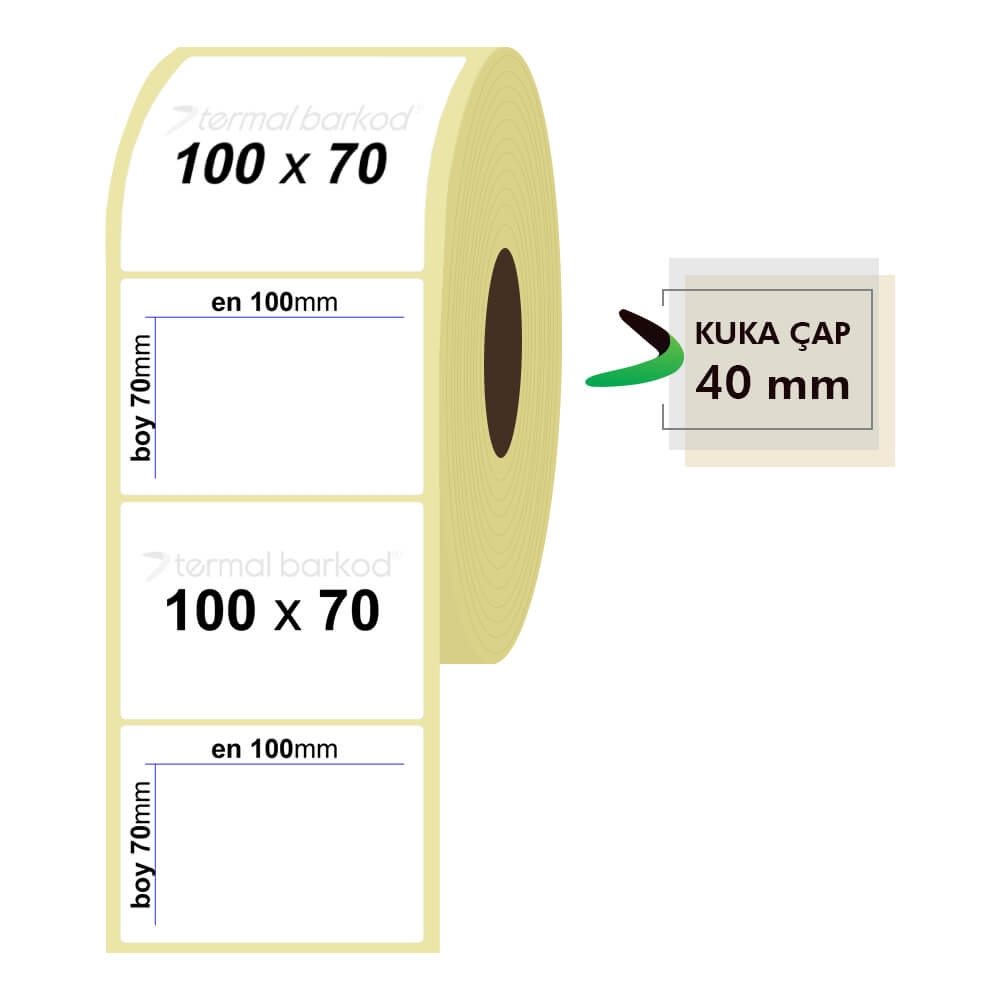 100mm x 70mm Termal Etiket