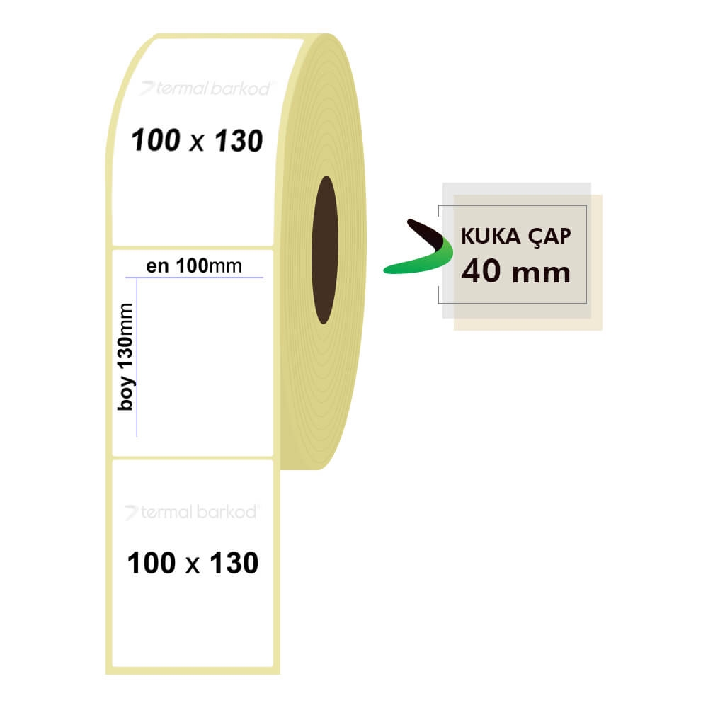100mmx130mm Termal Etiket (Sticker)