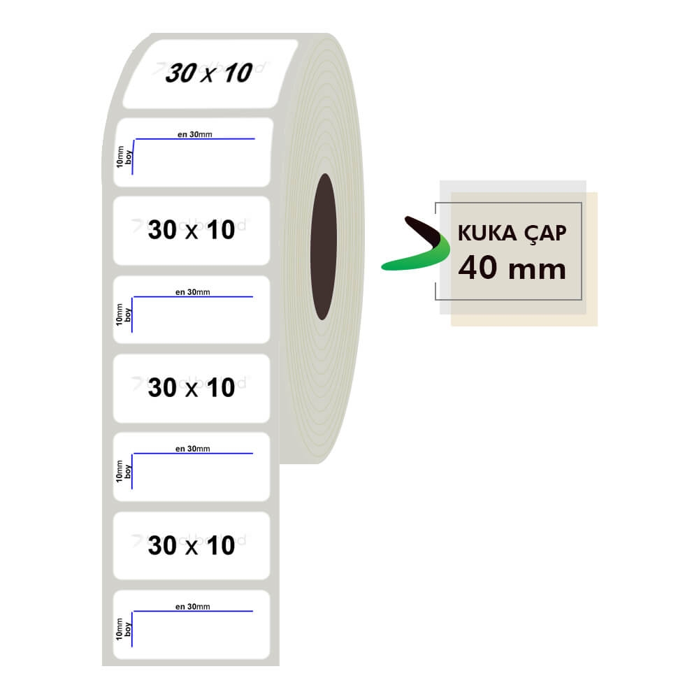30mm x 10mm Fastyre Etiket