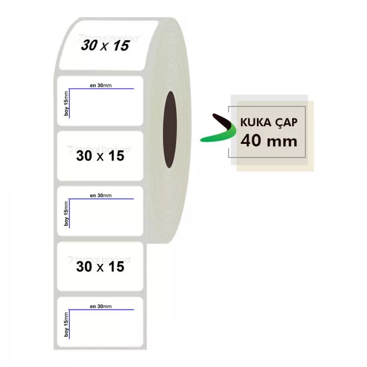 30mm x 15mm Fastyre Etiket