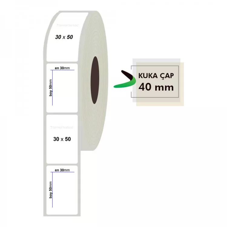30mm x 50mm Fastyre Etiket