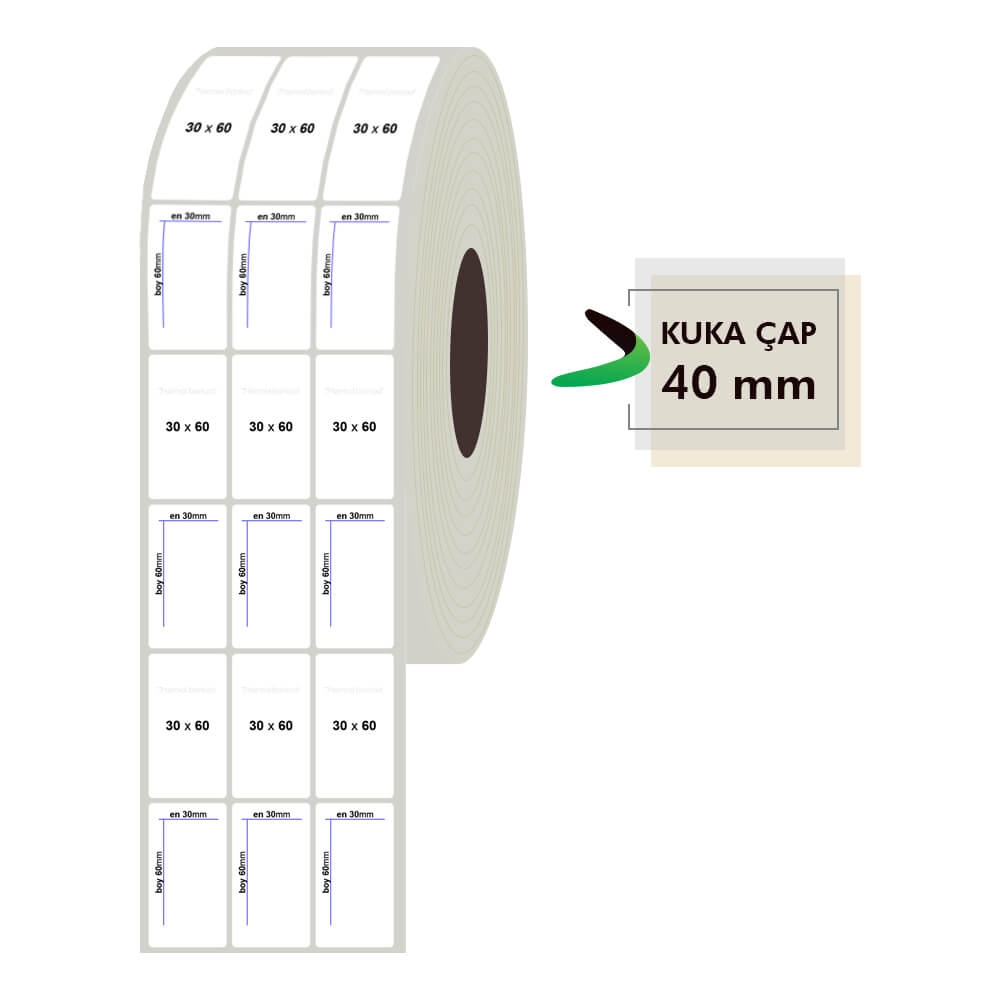 30mm x 60mm 3lü Fastyre Etiket