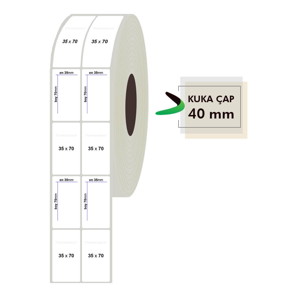 35mm x 70mm 2li Fastyre Etiket