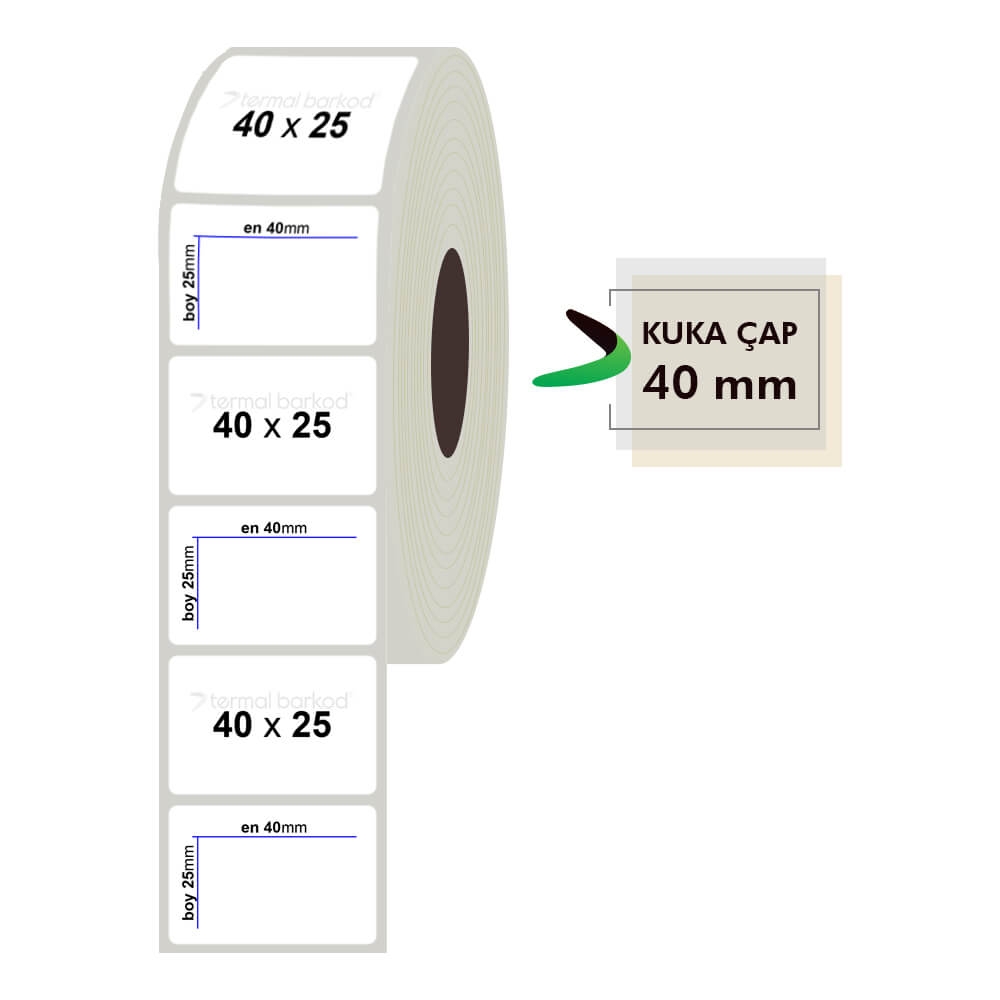 40mm x 25mm Fastyre Etiket