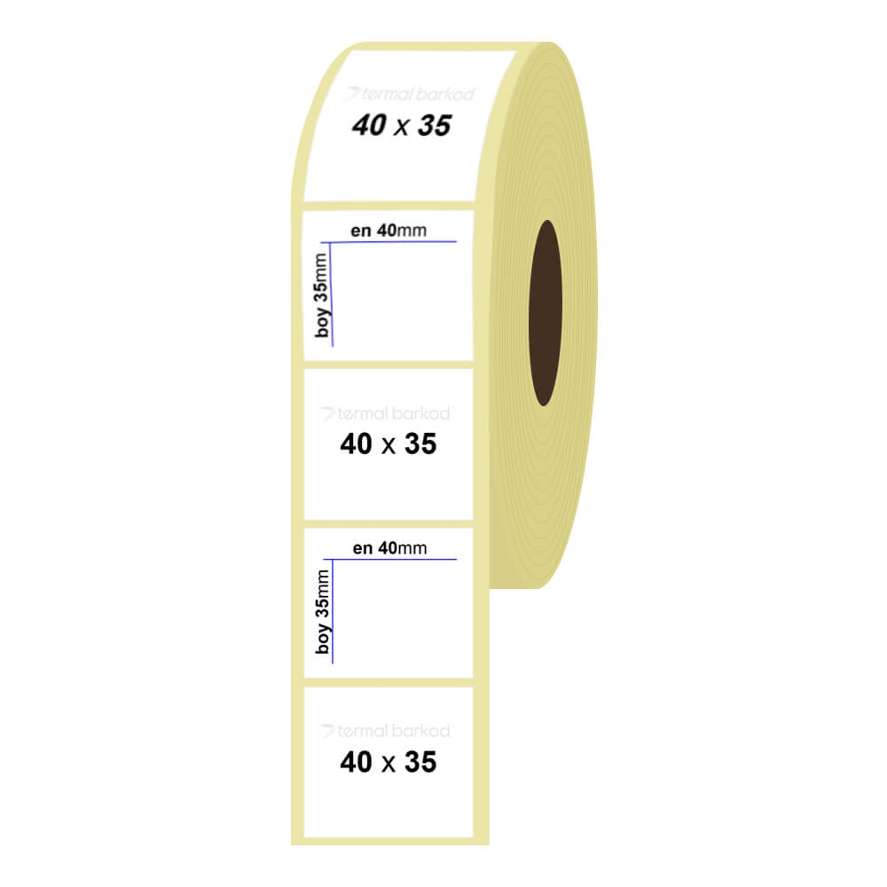 40mm x 35mm Termal Etiket