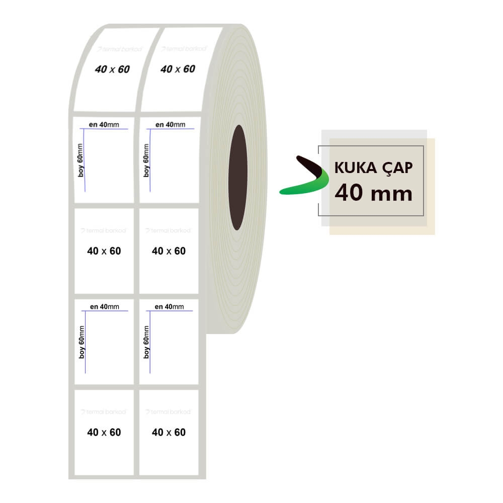 40mm x 60mm 2'li Fastyre Etiket
