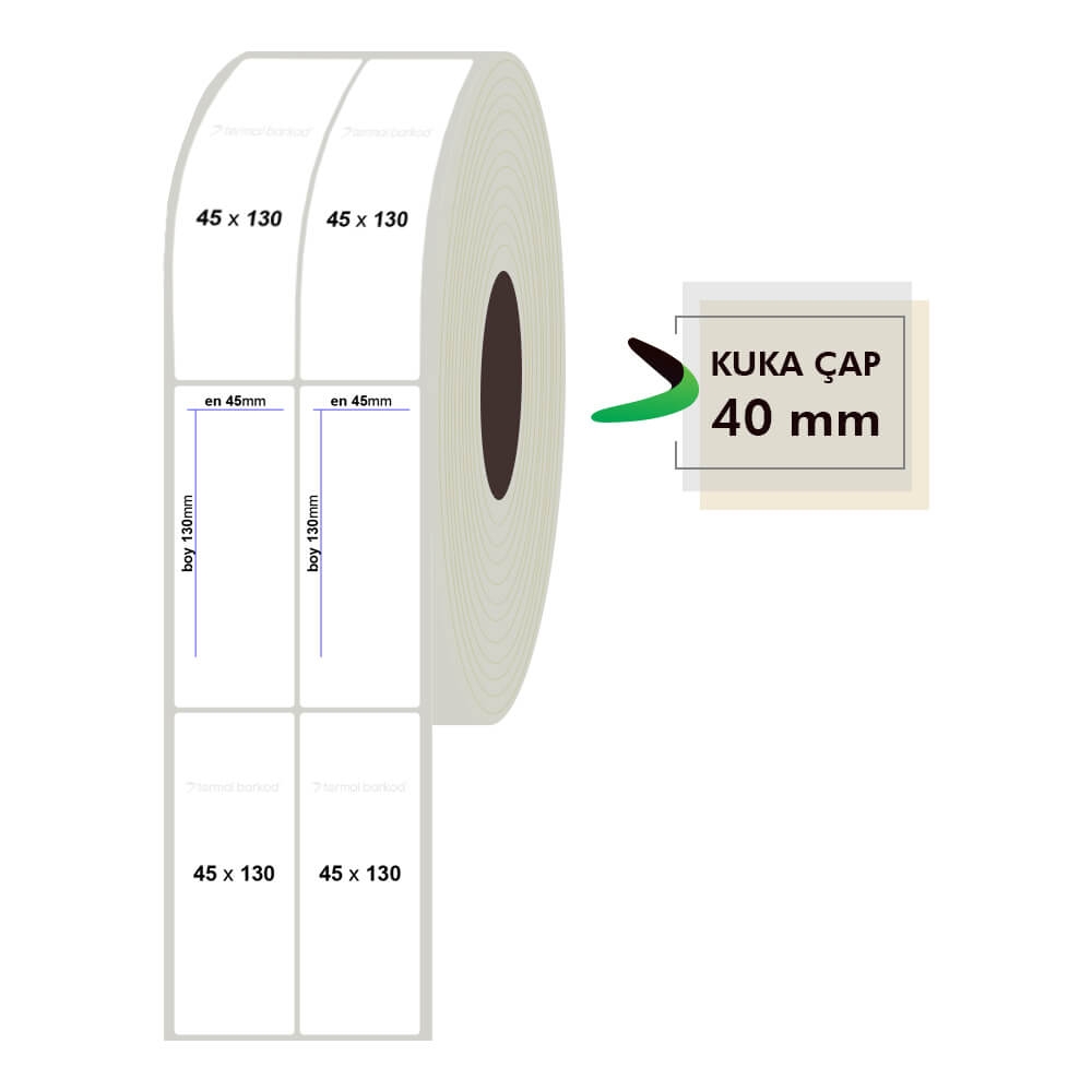 45mm x 130mm 2li Fastyre Etiket
