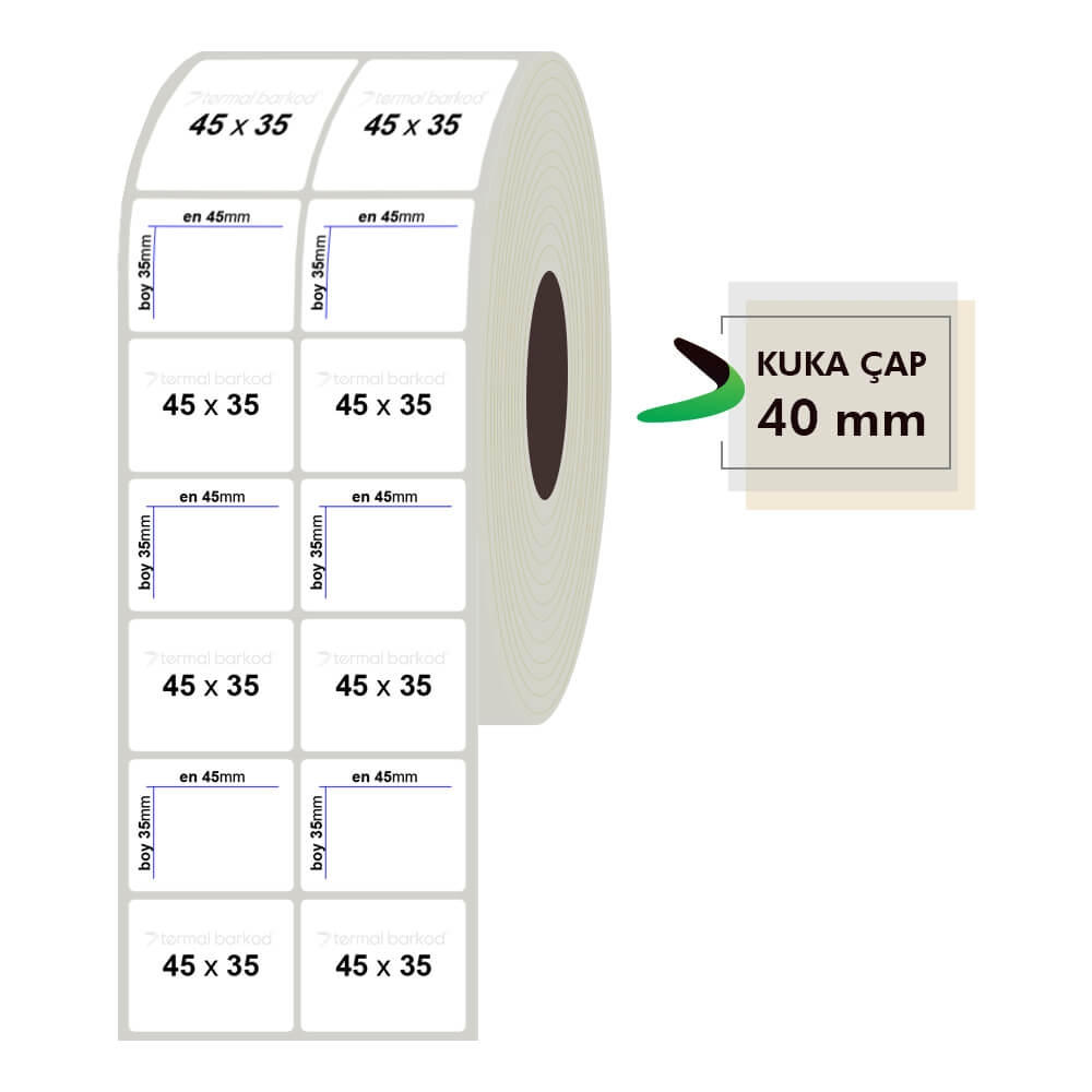 45mm x 35mm 2li Fastyre Etiket