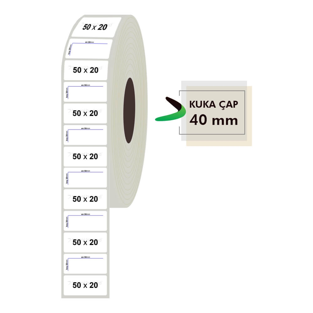 50mm x 20mm Fastyre Etiket
