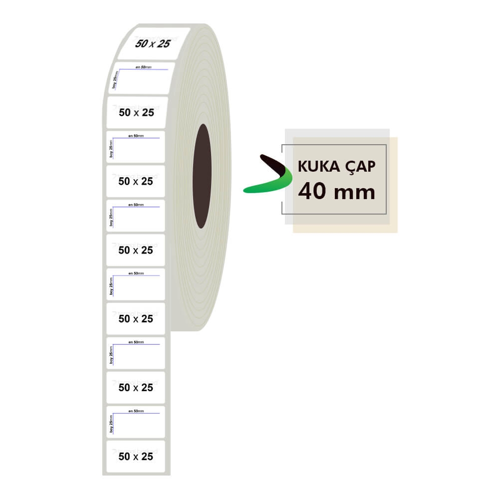 50mm x 25mm Fastyre Etiket