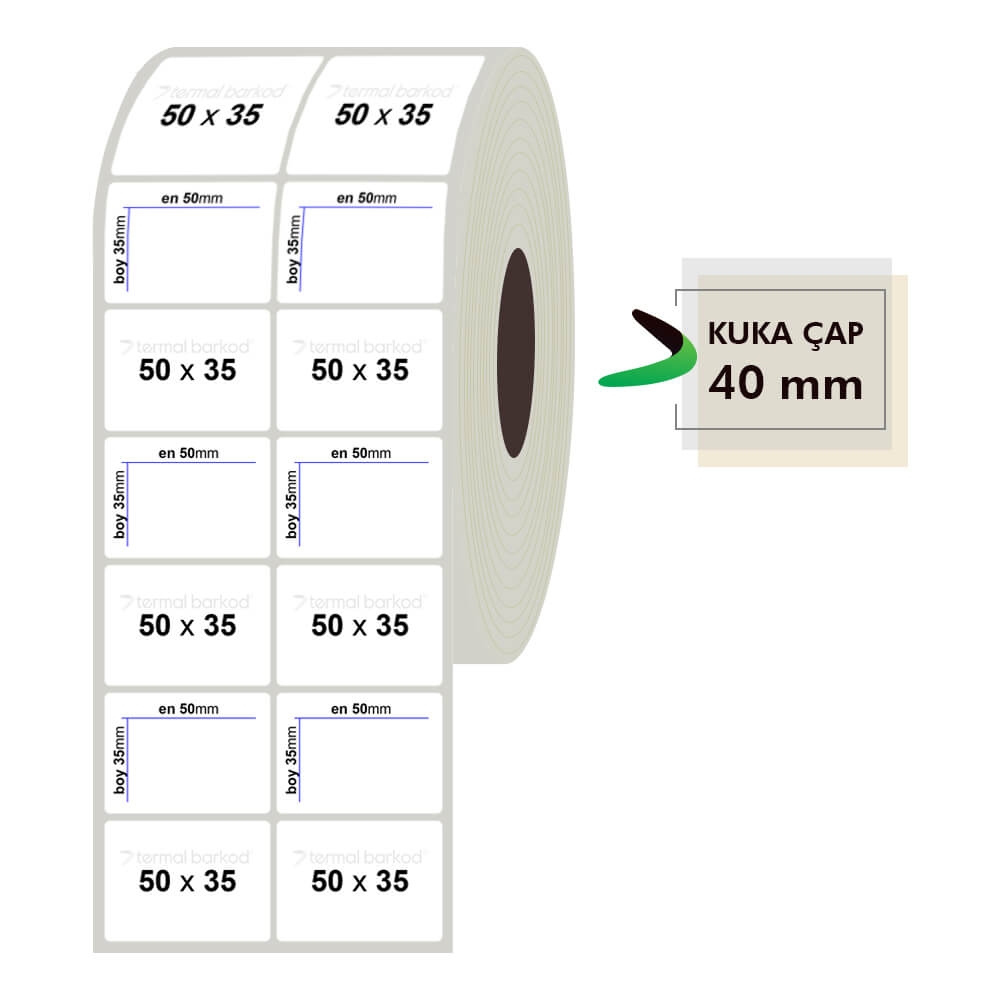 50mm x 35mm 2'li Fastyre Etiket