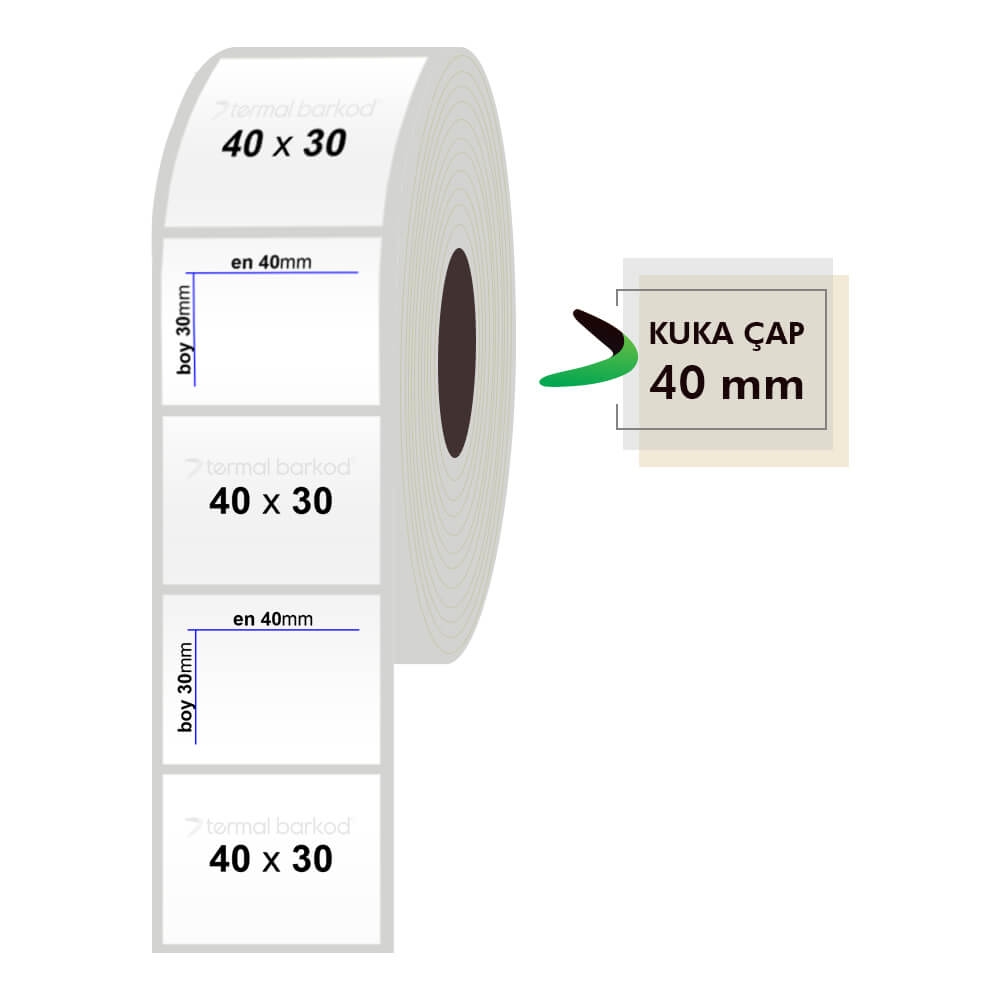 60mm x 35mm Silvermat Etiket