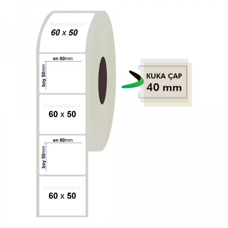 60mm x 50mm Fastyre Etiket