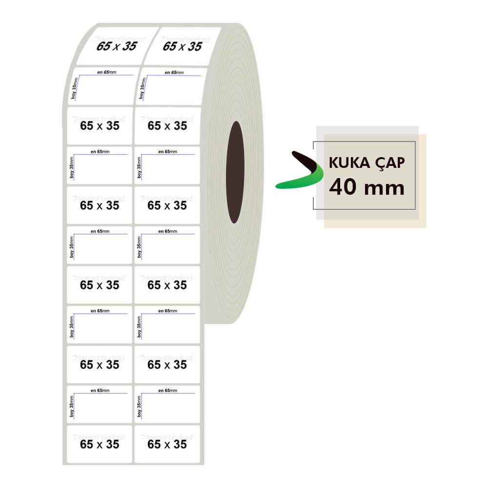 65mm x 35mm 2li Fastyre Etiket