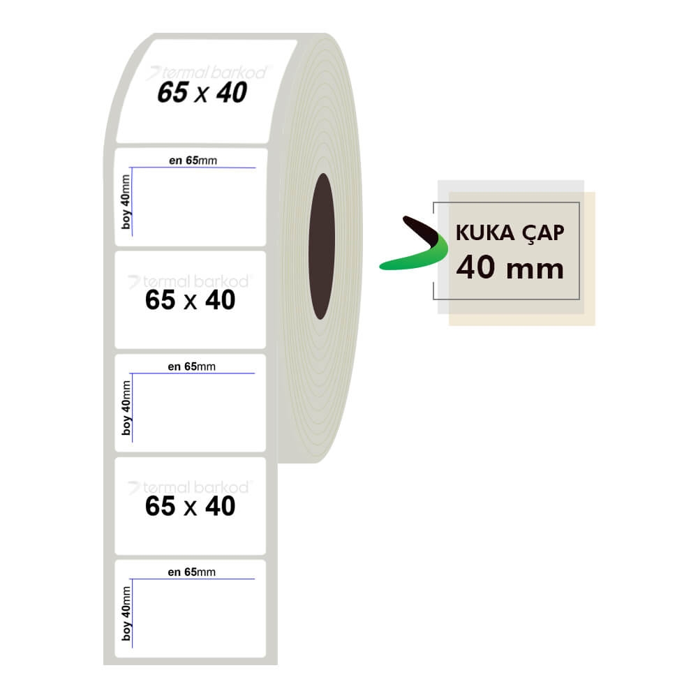 65mm x 40mm Fastyre Etiket