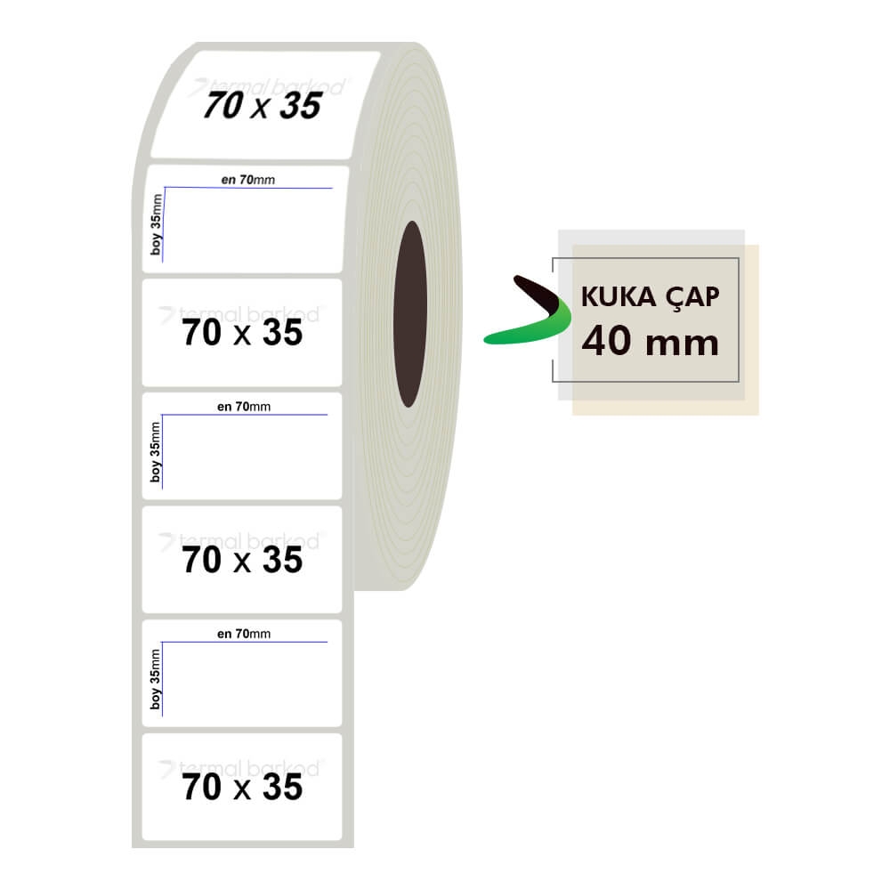 70mm x 35mm Fastyre Etiket