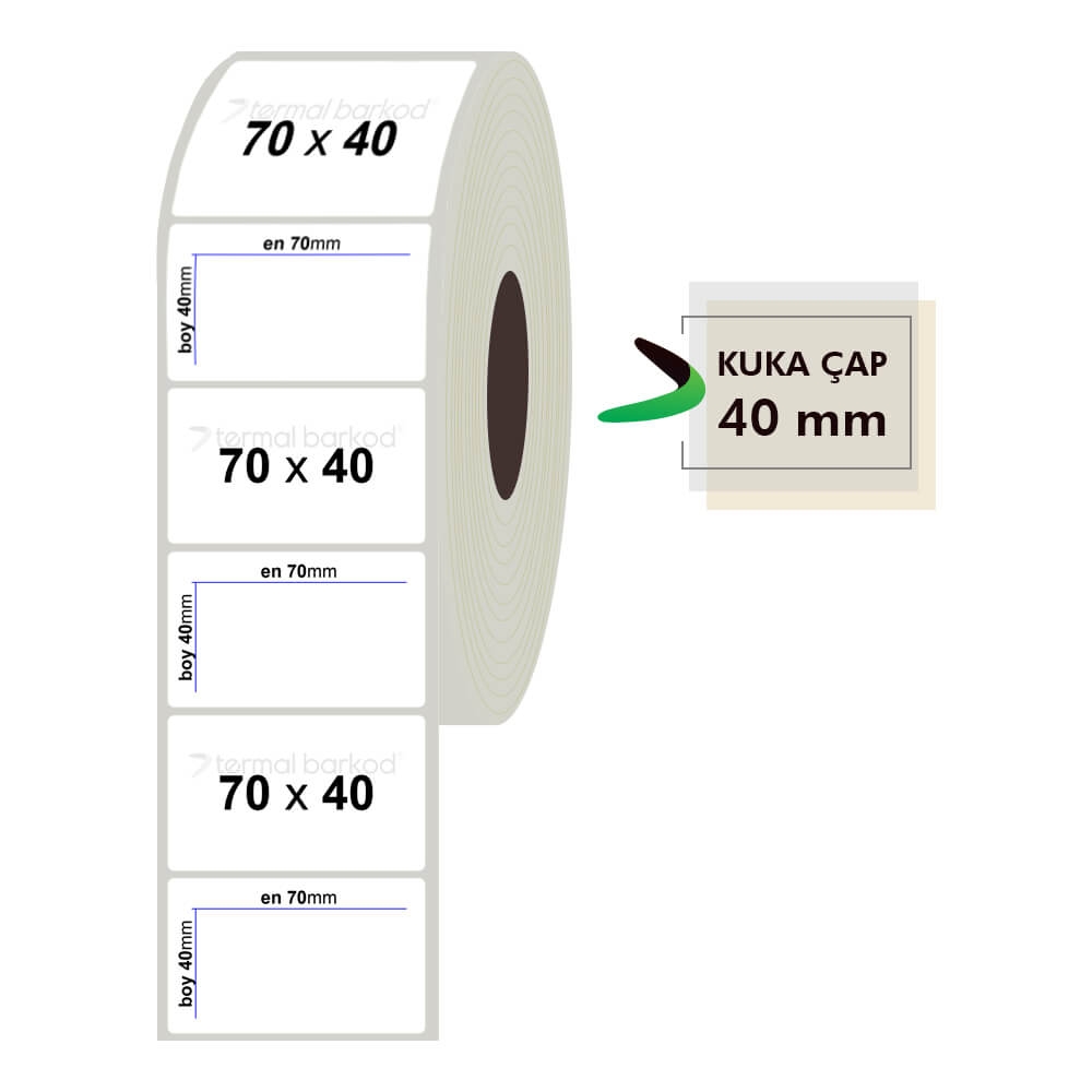 70mm x 40mm Fastyre Etiket