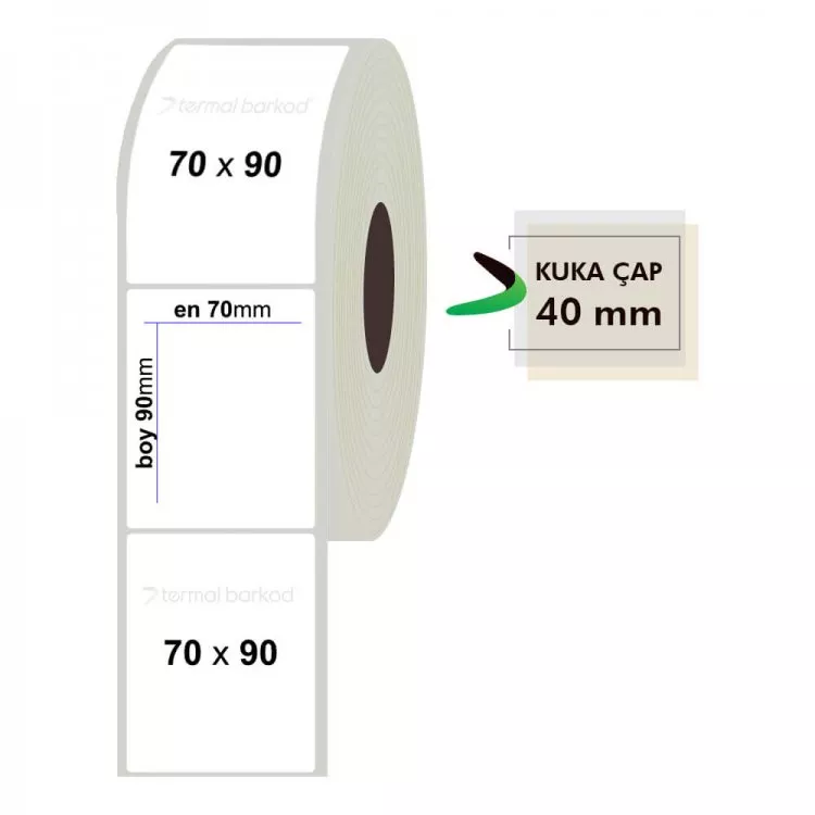 70mm x 90mm Fastyre Etiket