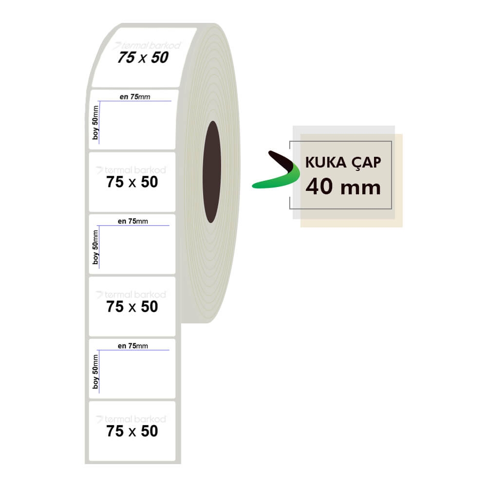 75mm x 50mm Fastyre Etiket