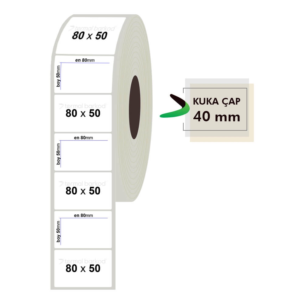 80mm x 50mm Fastyre Etiket